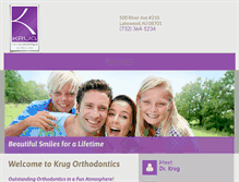 Tablet Screenshot of krugortho.com